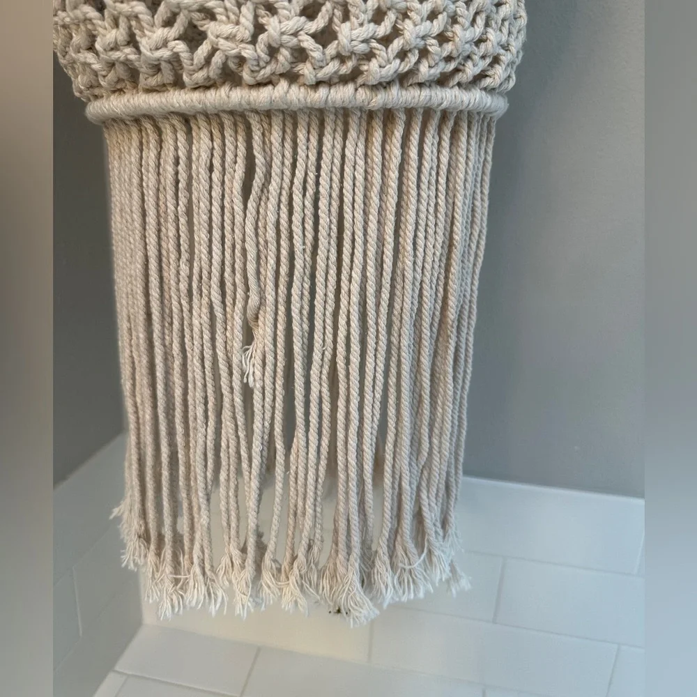 Large Boho macrame hanging fixture